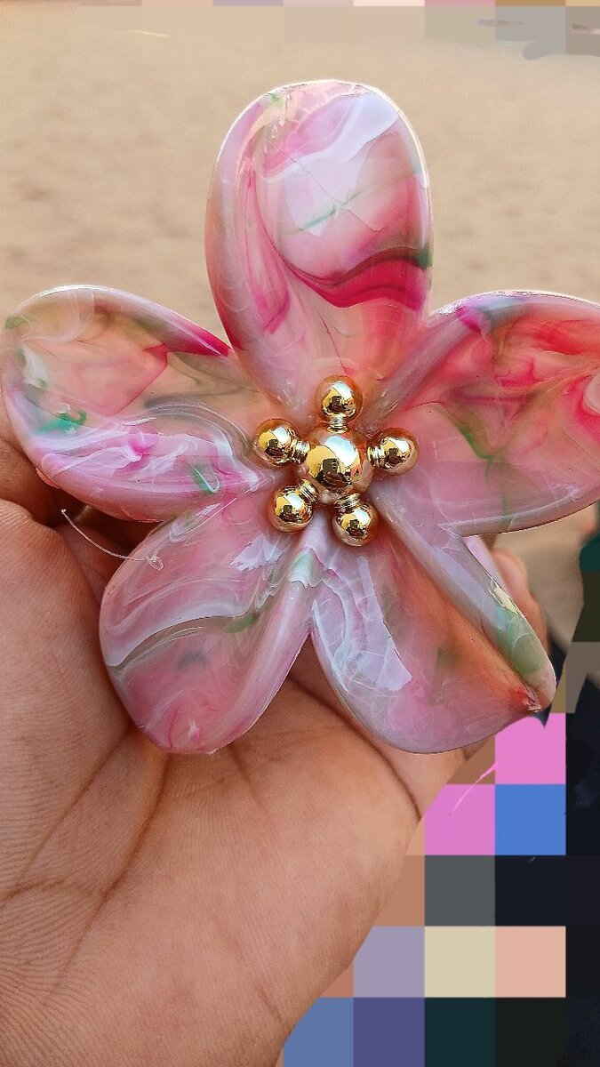 Broche Fleur Artistique