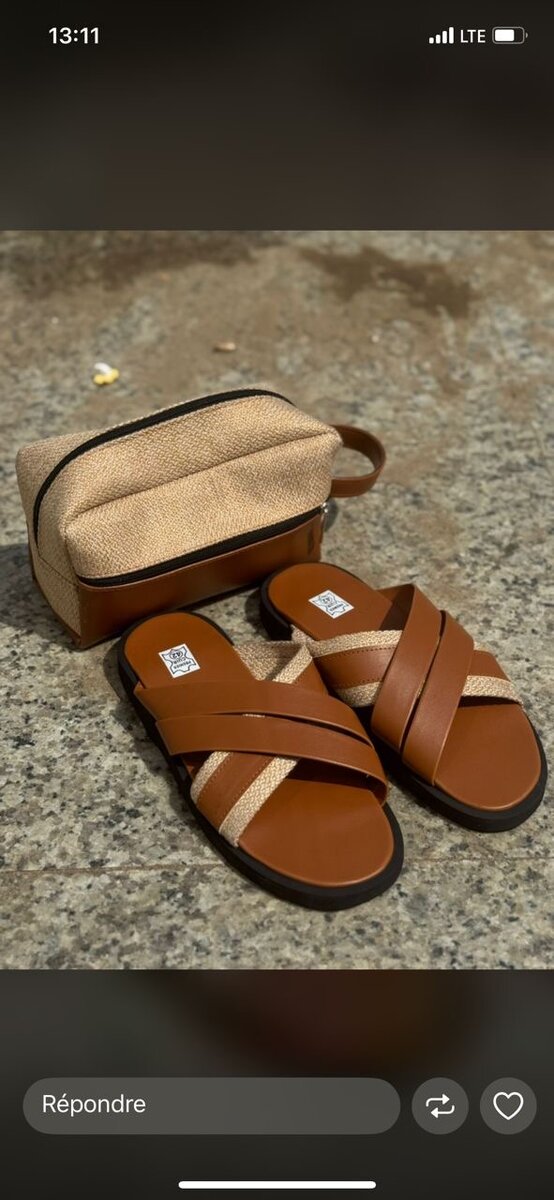 Sandales avec pochette élégante