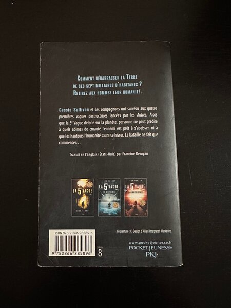 La 5 eme vague tome2- Rick yancey