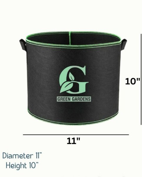 Grow Bag (11″ x 10″), with Two Handles