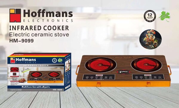 Hoffmans HM-9099 Double Infrared Cooker Stove
