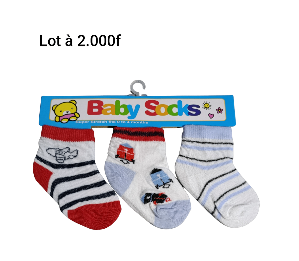 Chaussettes bébé colorées