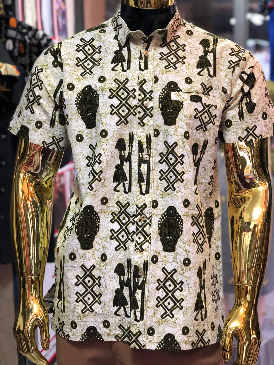 African print shirt