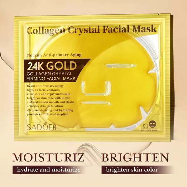 Masque Visage 24K Or Collagène