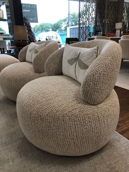 Fauteuil en tissu bouclé