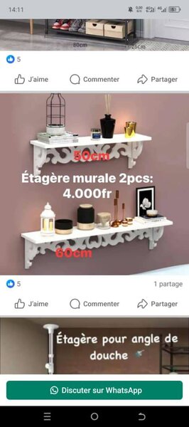 Étagère murale ensemble