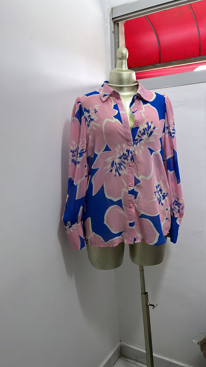 Chemisier fleuri chic femme