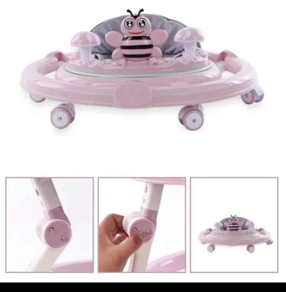 Trotteur Bébé Réglable et Confortable