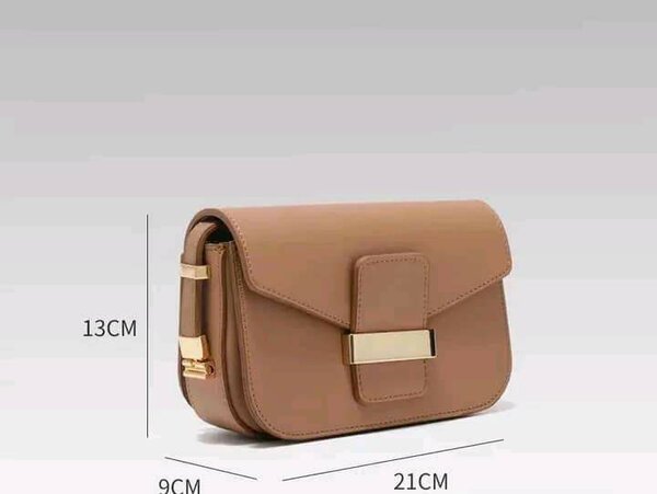 Sac à main cuir marron chic