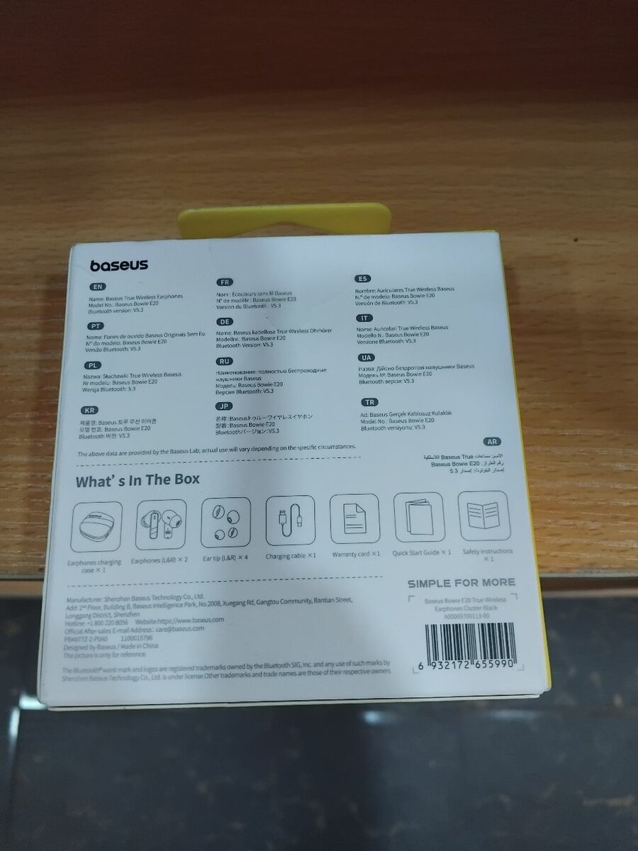 Baseus e20 true wireless earphones