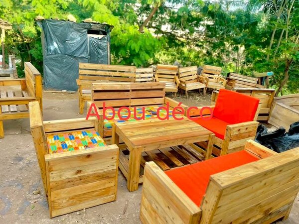 Salon de jardin en palettes