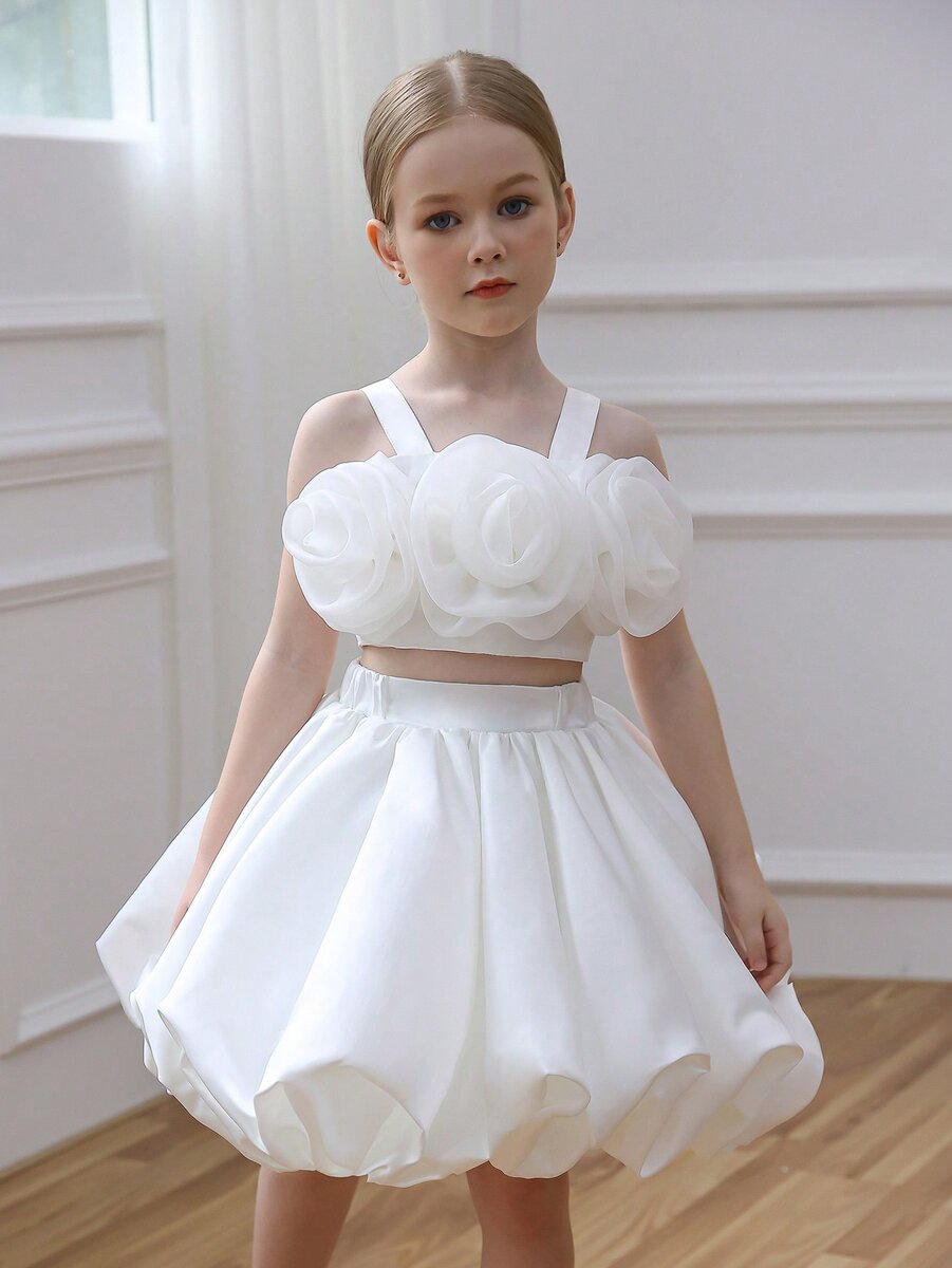 Robe Enfant Fleurie Élégante