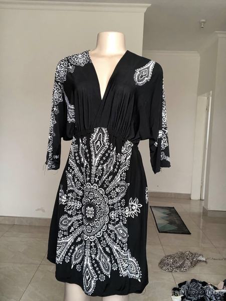 Dress noir gris