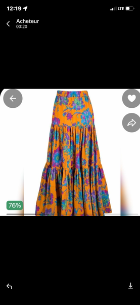 Jupe longue florale élégante