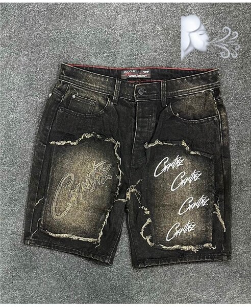 Shorts en jean déchiré homme
