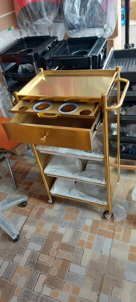 Golden salon trolley