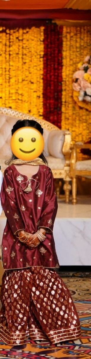 Mehndi dresses for girls-- in 3 sizes