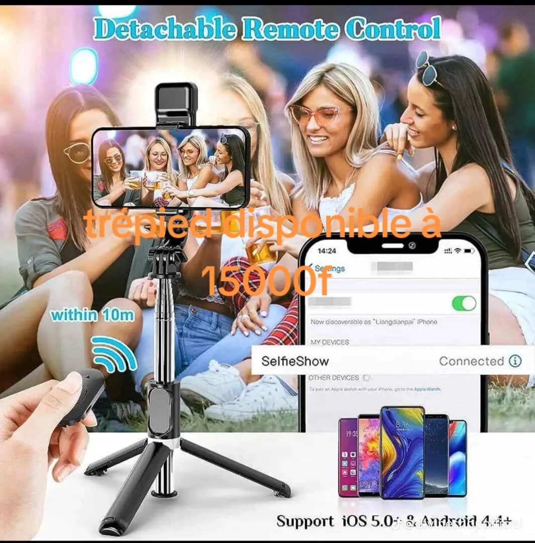 Trépied Selfie Stick Télécommande