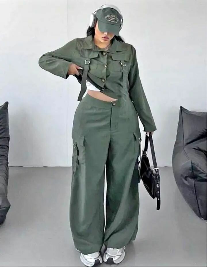 Ensemble vert chic streetwear