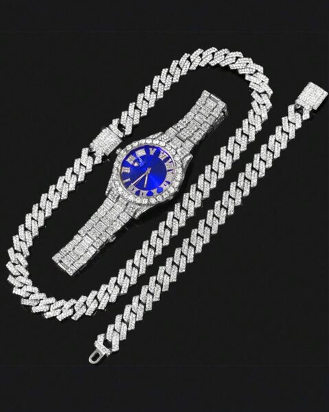 Ensemble de montre-bracelet en strass