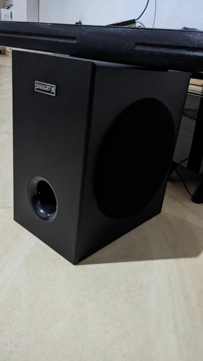 Sound bar and bass bin