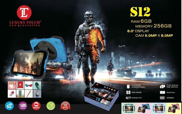 Tablette S12 8.0" 6GB RAM