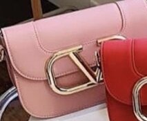 Beautiful fashionable women's handbag color pink