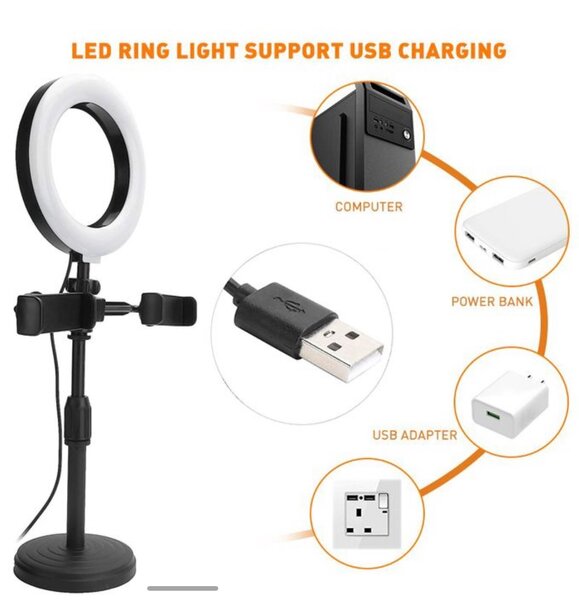 Ring Light Téléphone Selfie Support