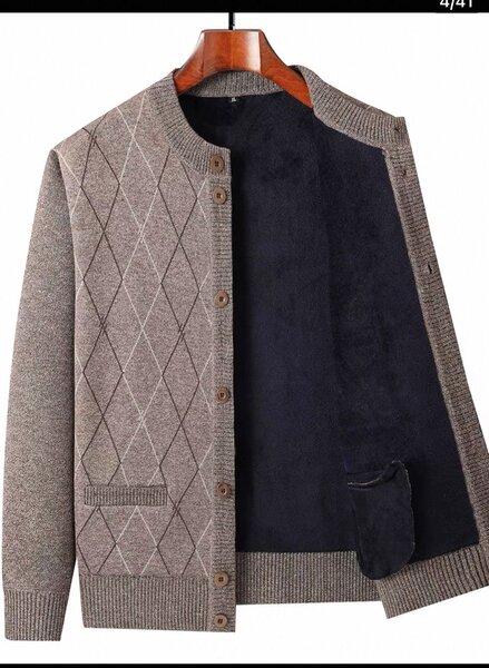 Cardigan en laine chaude homme
