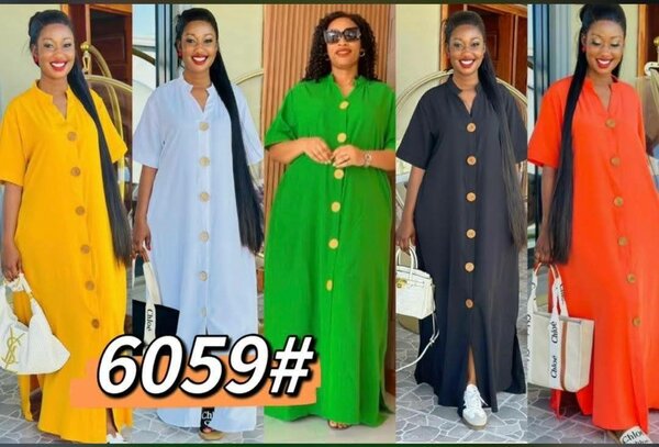 Robe Maxi Élégante Boutonnée