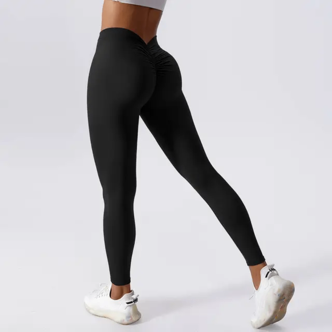 Leggings taille haute scrunch