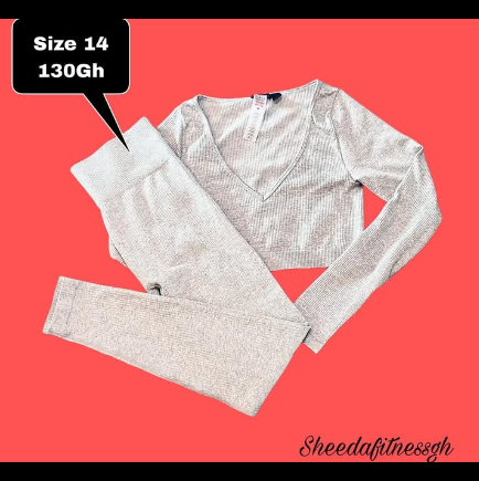 top and leggings gray