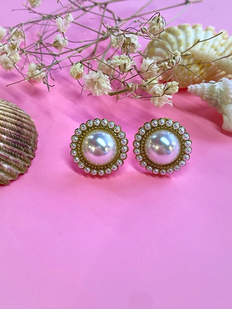 Сережки с жемчугом