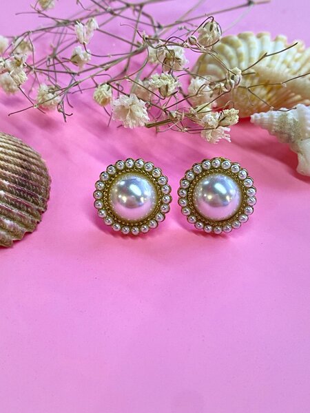 Сережки с жемчугом