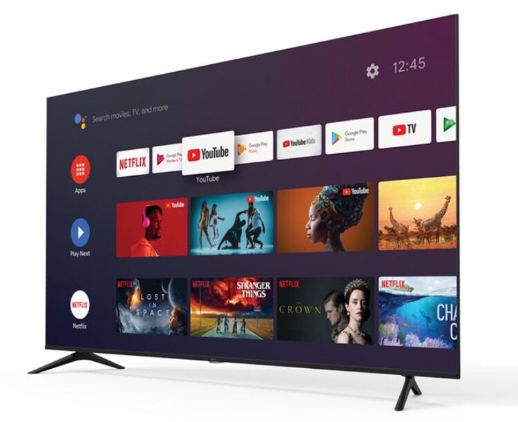 50 Inch 4K UHD Smart Android Frameless TV - Black