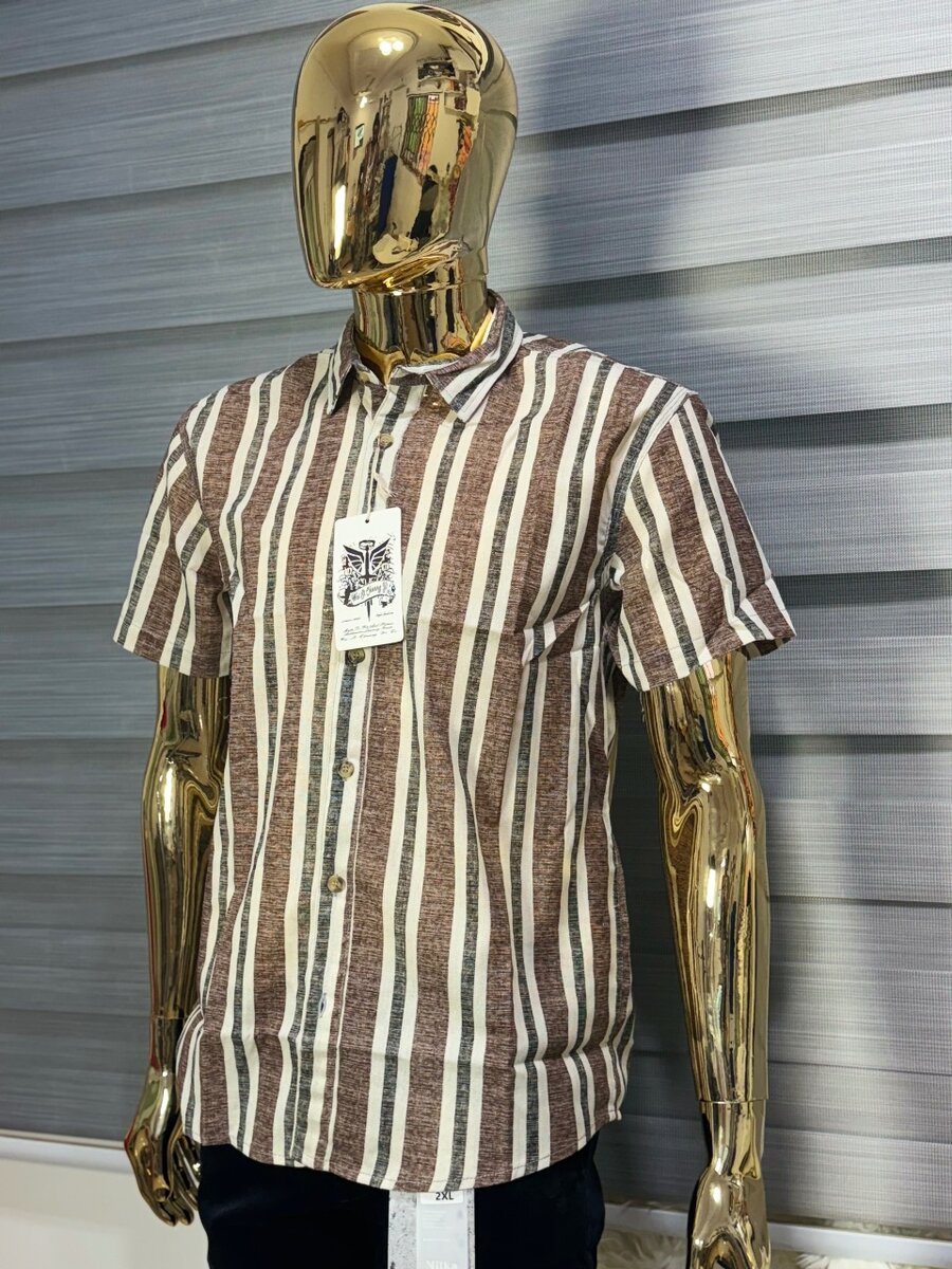 Fashion Stripped Linen Shirt