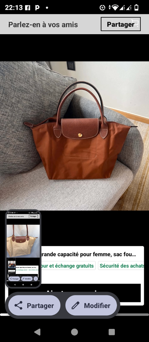 LONGCHAMP IMPERMÉABLE Taille L