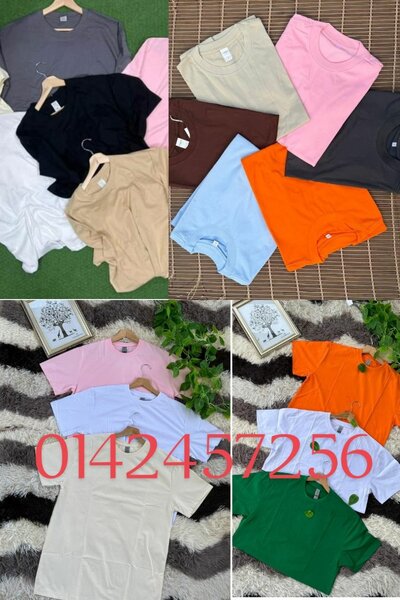 T-shirts en coton colorés