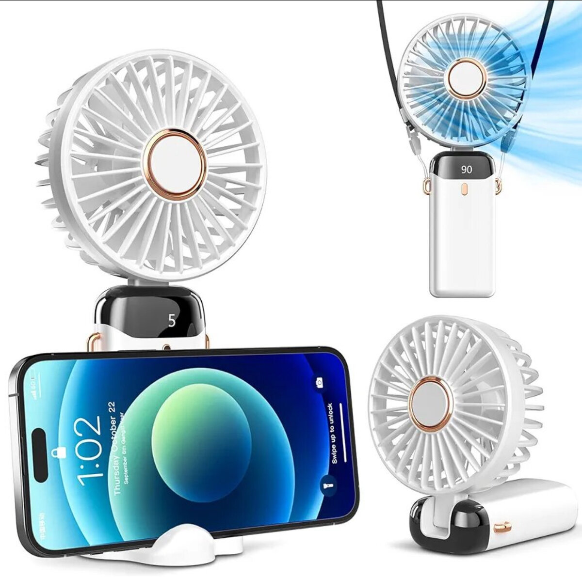 Portable USB Fan with Stand