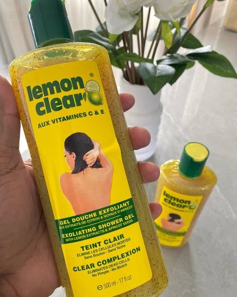 Lemon clear exfoliating shower gel