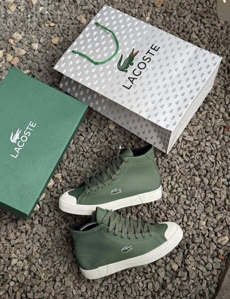 Baskets montantes Lacoste vertes