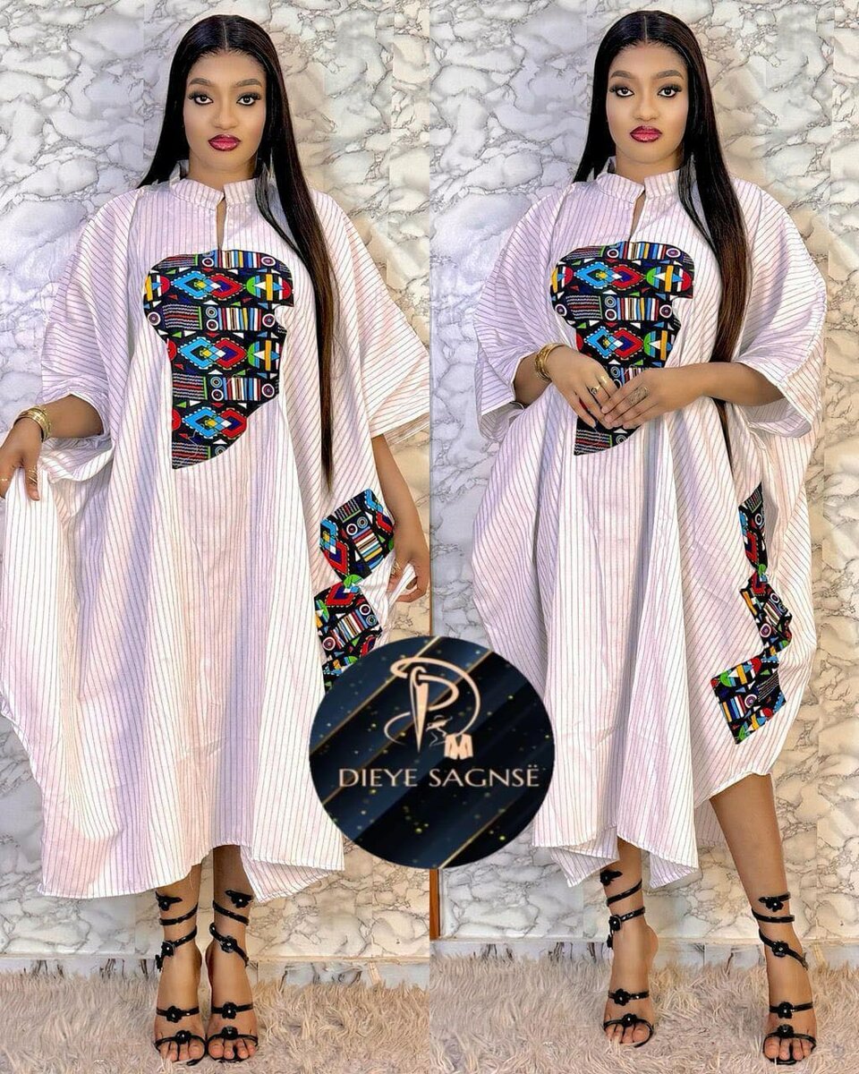 Caftan Africain Élégant Femme