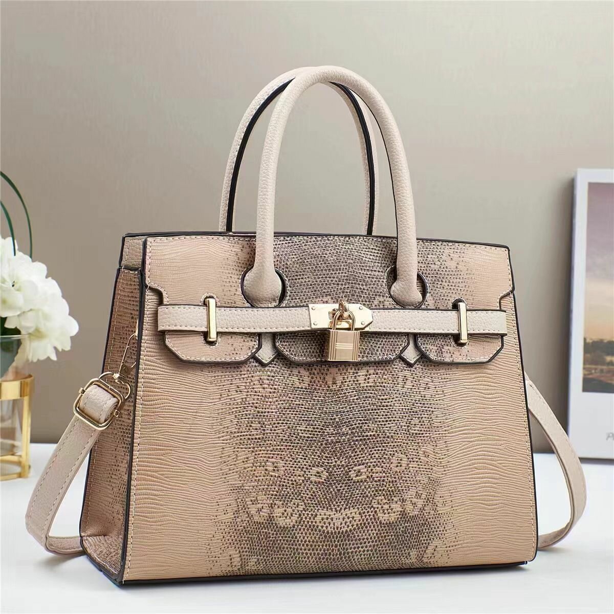 Elegant Crocodile Handbag