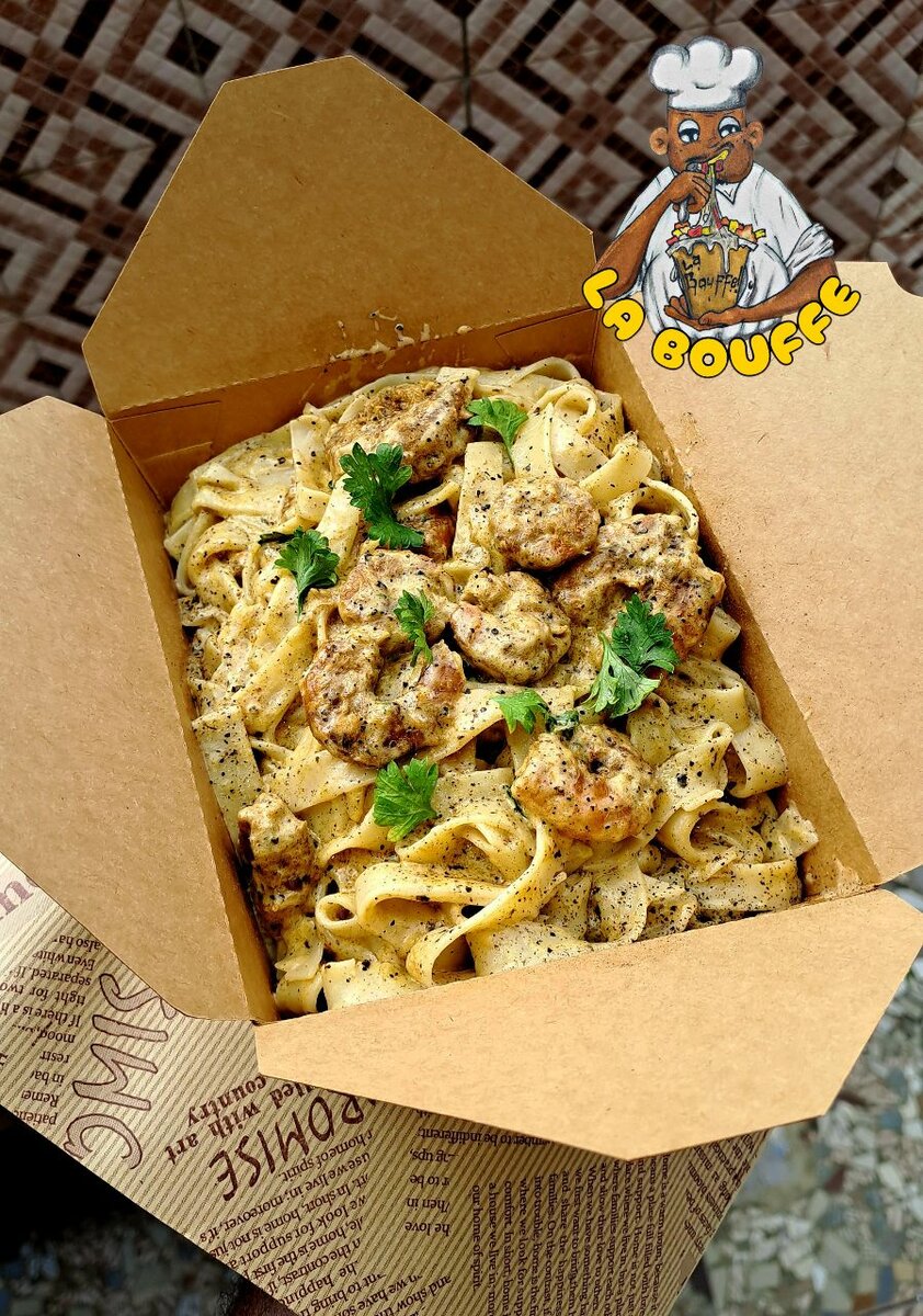 Tagliatelles (XL) crevettes