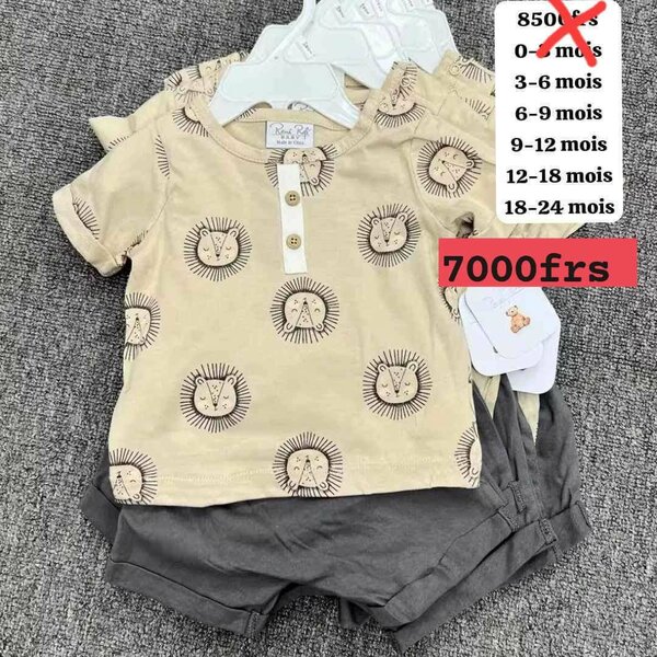 Complets 2 pieces pour garcons