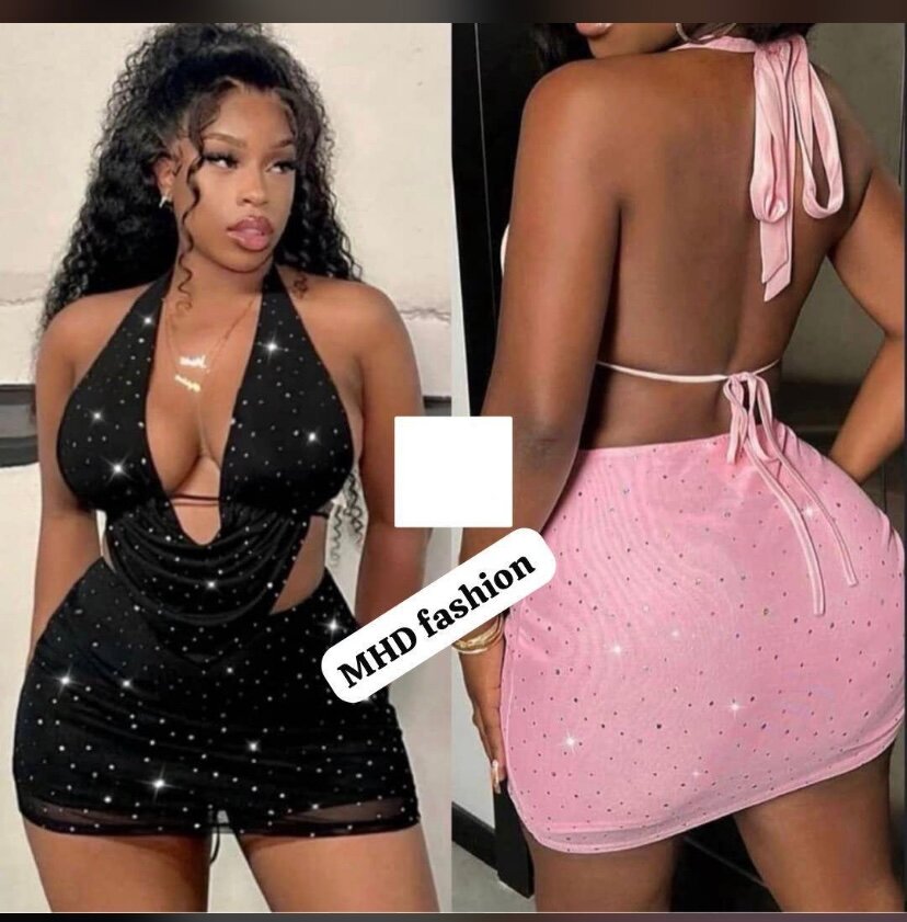 Robe Sexy Dos Nu Pailletée