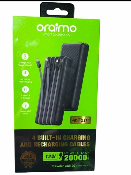 Chargeur Portable 20000mAh Oraimo