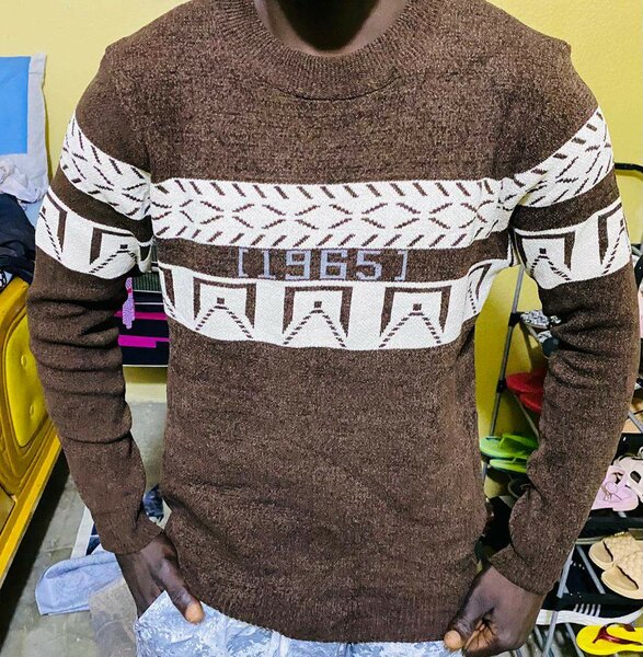 Pull en laine marron