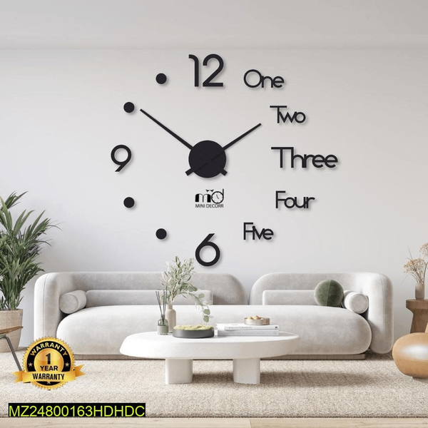 Beautiful Dot Digit Wood Wall Clock