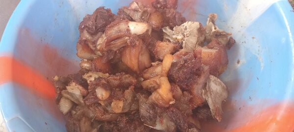 Viande cuite savoureuse